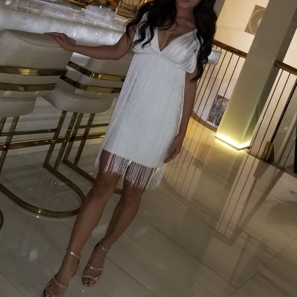 Tiger Mist Ella Tassel Dress - UK 6/XS - Picture 2 of 3